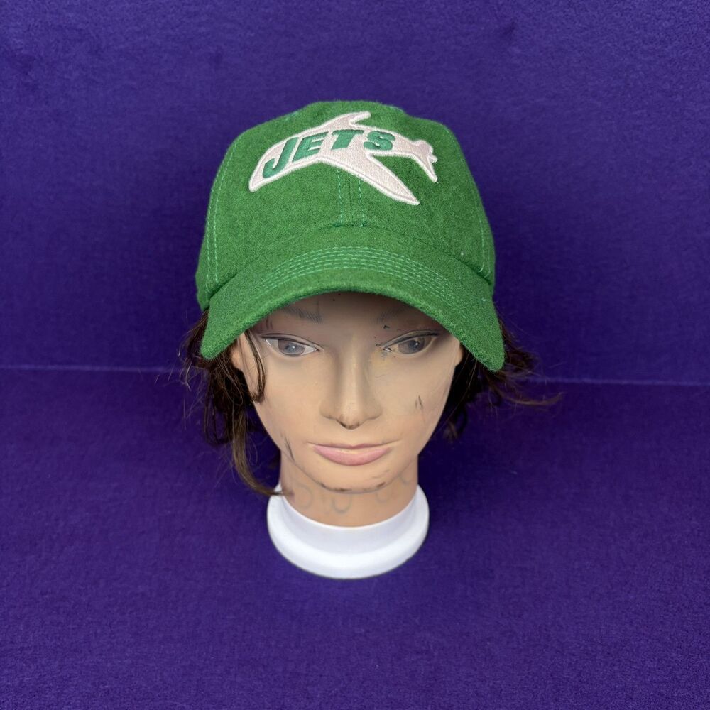 New York Jets Cap Hat Adjustable Strap Clasp Green 47 NFL